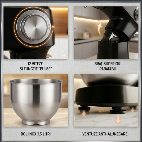 Фото - Планетарный миксер Heinner HPM-D750BK